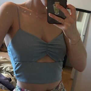Urban outfitters cropped cut out tank